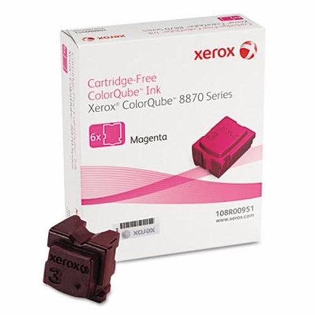Genuine Xerox ColorQube 8870 / 8880 Magenta Solid Ink Pack (6 Sticks) 108R00951