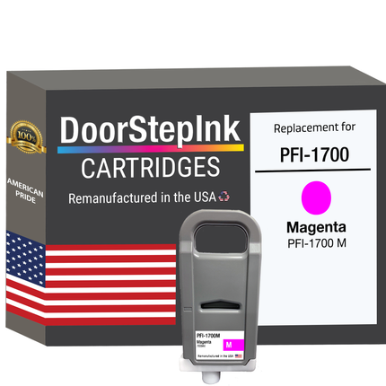 DoorStepInk Brand for Canon PFI-1700 Magenta Remanufactured in U.S.A Ink Cartridges