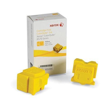 Genuine Xerox ColorQube 8570 / 8580 Yellow Solid Ink Pack (2 Sticks) (108R00928) (108R00948)
