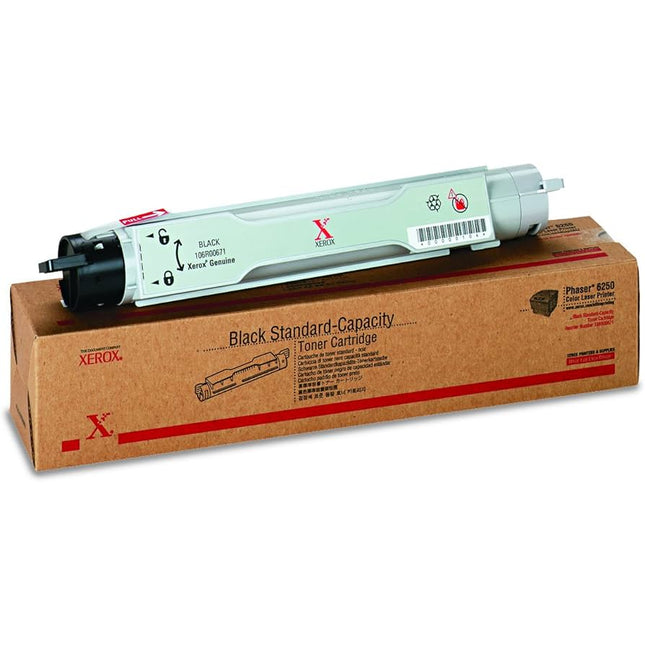 Xerox 106R00671 Black Standard Toner Cartridge, Phaser 6250