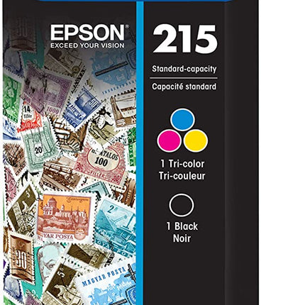 Epson T215 Black/Tri-Color Standard Yield Ink Cartridge