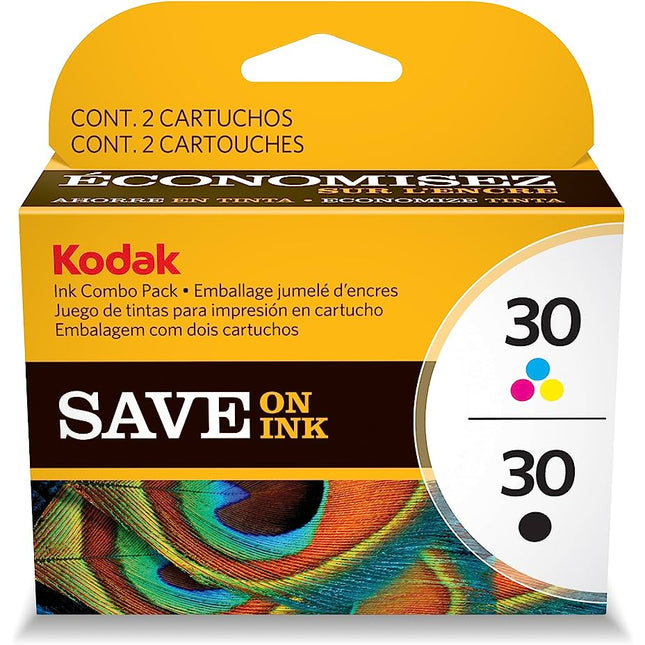 Kodak 30 Standard-Yield Black & Color Ink Cartridge