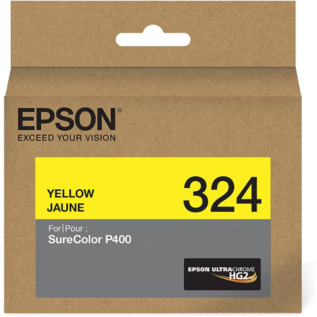 Original Epson 324 Standard Yield Yellow Ink Cartridge, T324420