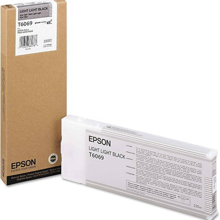 Genuine Epson T606 Light Light Black Ink Cartridge, T606900