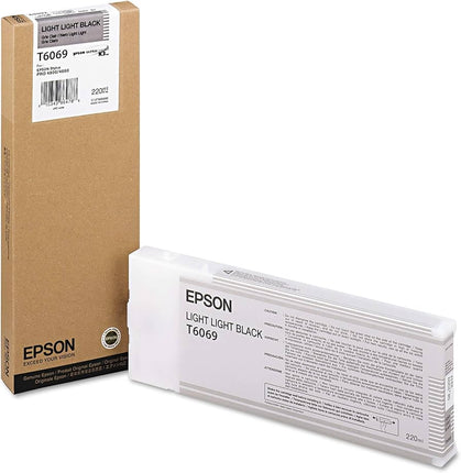 Genuine Epson T606 Light Light Black Ink Cartridge, T606900