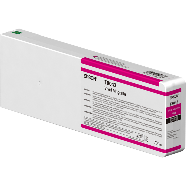 Original Epson (804) 700ml Vivid Magenta UltraChrome Ink Cartridge, T804300