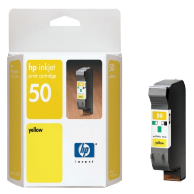 HP 50 51650Y Yellow, OEM Ink Cartridge
