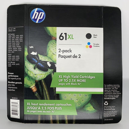 Original HP 61XL Black and Color Ink Cartridge